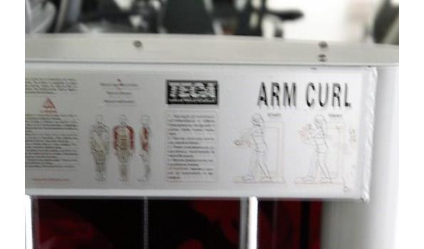 fitnesstoestel TECA, Arm Curl, verrijdbaar